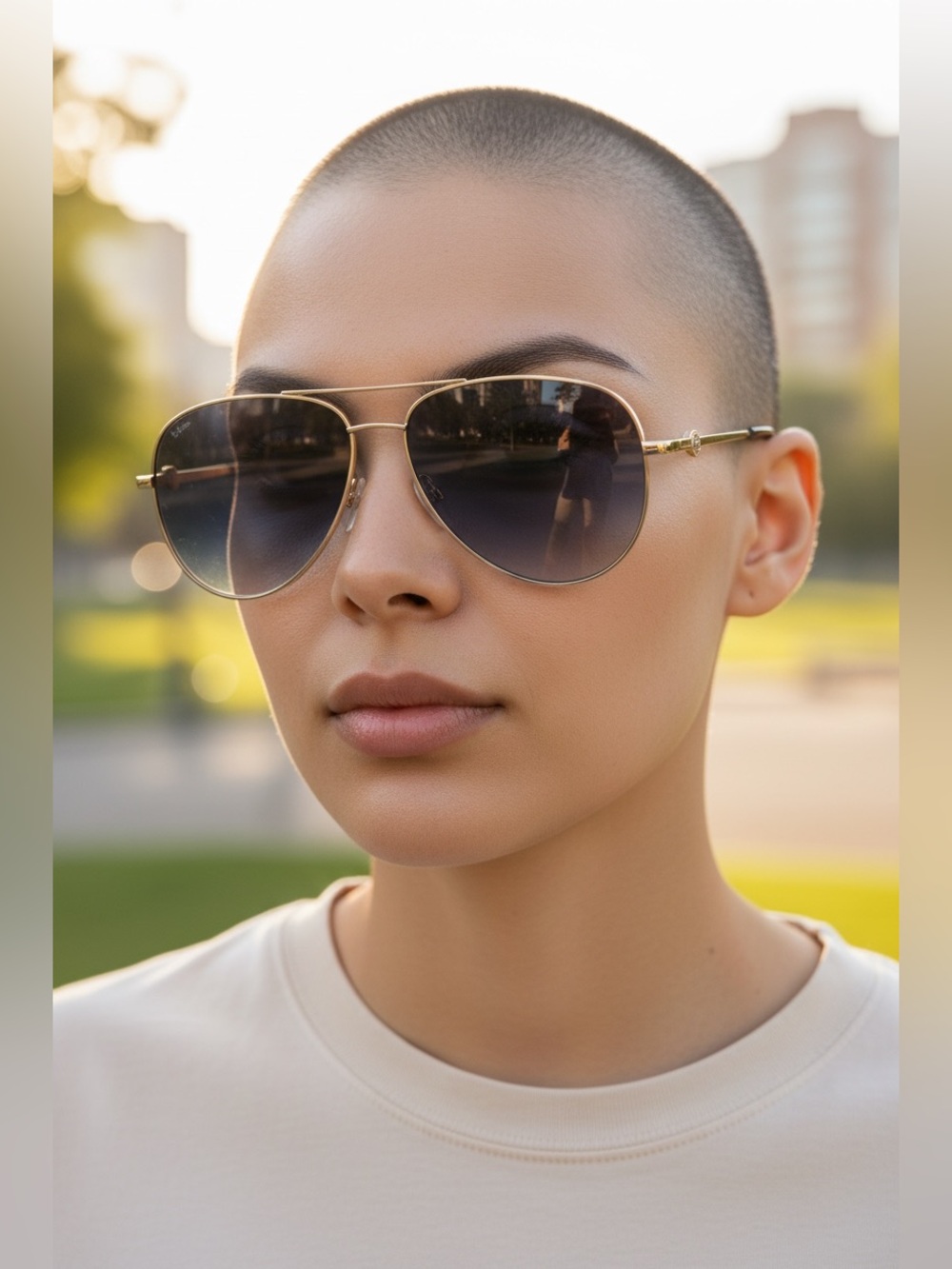 Marc Jacobs MARC 653/S RHL90 Gold Frame Aviator Sunglasses | NWT